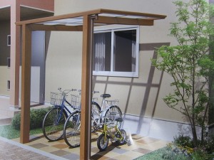 自転車置き場に最適なアートポートミニ