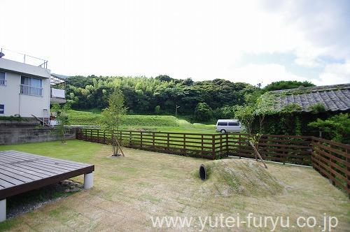 庭に芝を貼りドッグランにリフォーム 福岡 北九州 エクステリア 外構 庭のデザイン 遊庭風流